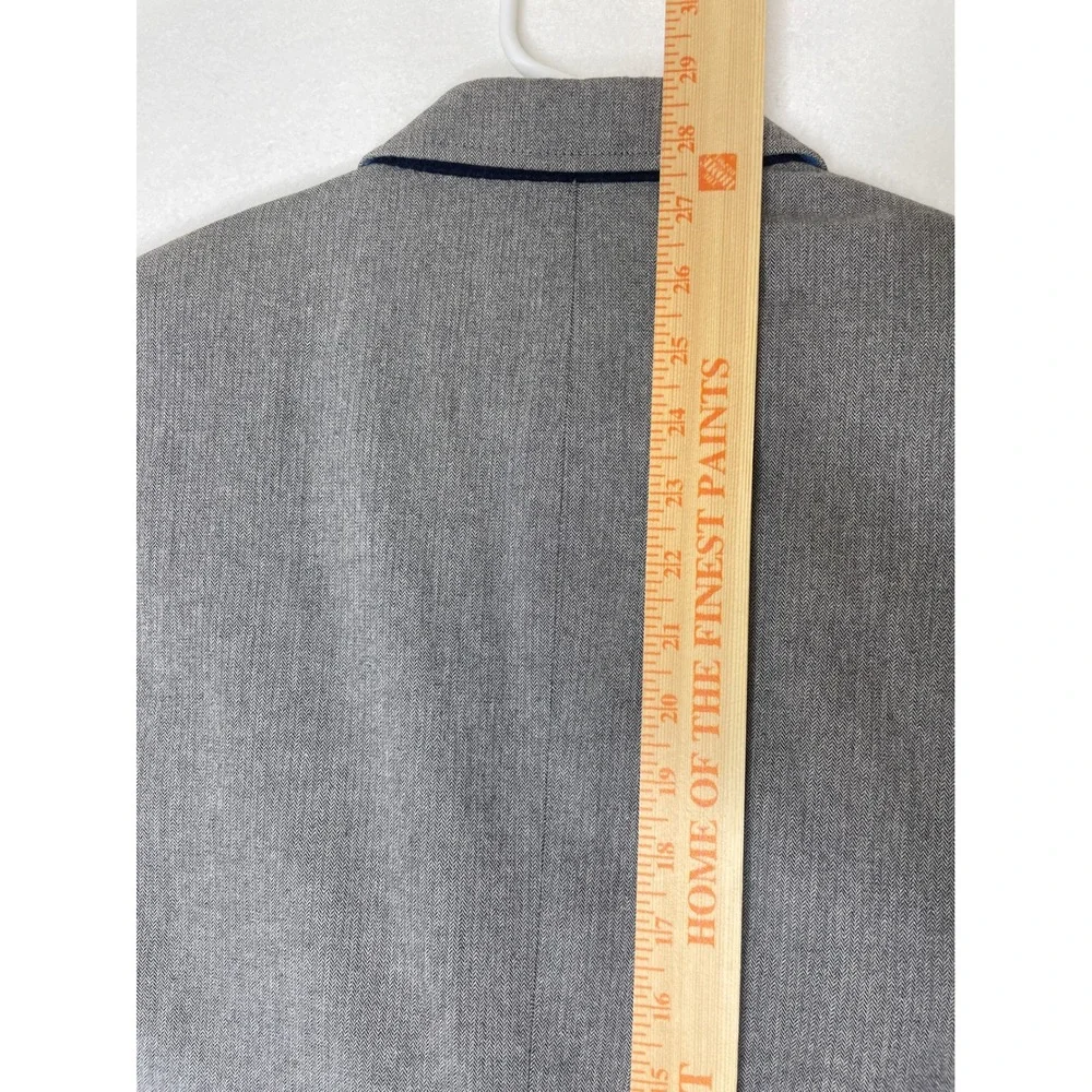 Banana Republic Mens Blazer Tailored Fit Emmetex Italian Fabric 38S Gray